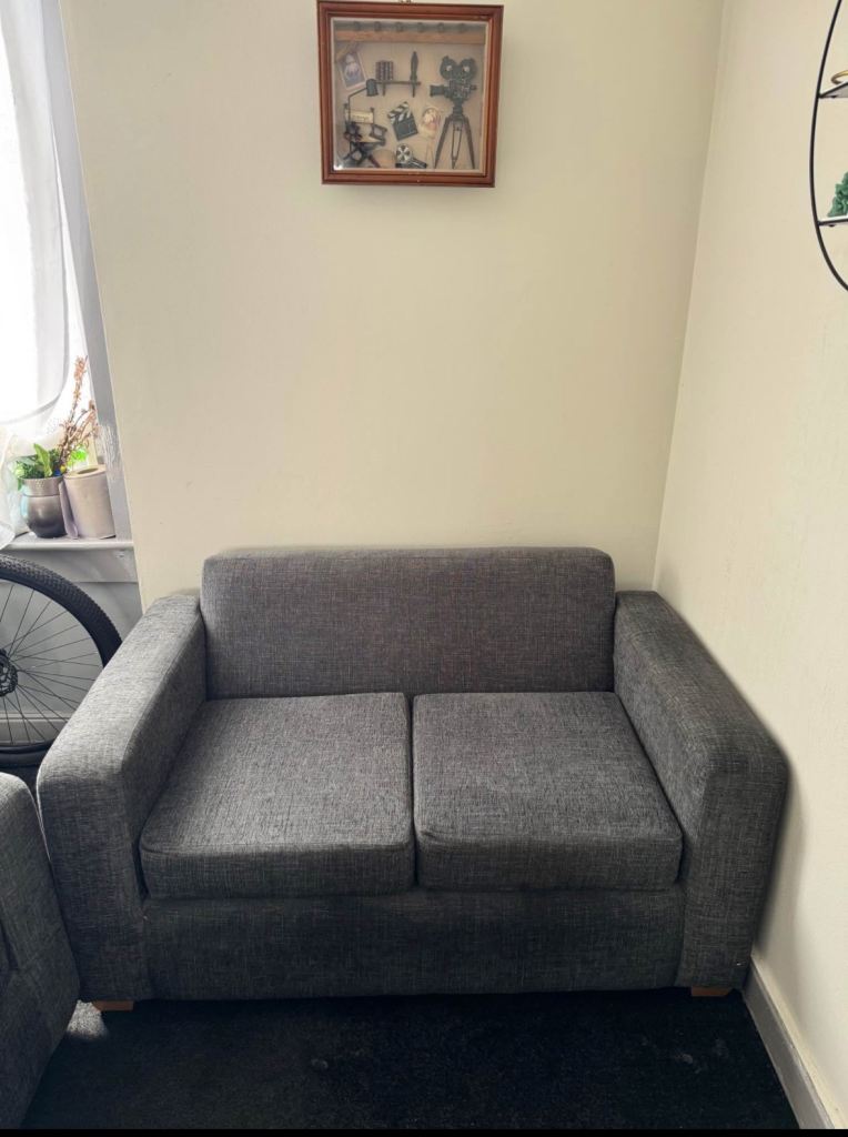 Two seaters sofa grey