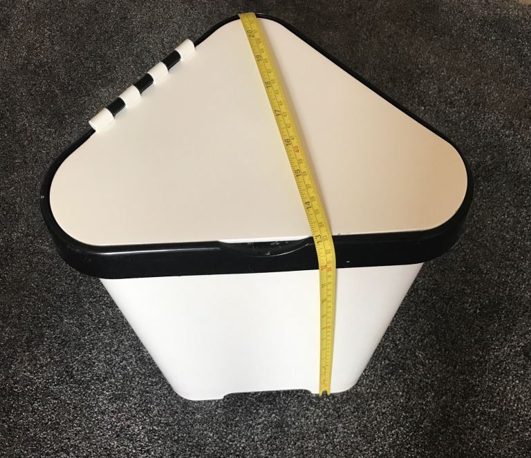 IKEA small white bin 