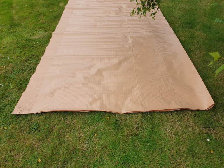 MASSIVE ground sheets sheeting matting reinforced 4mtrs x 50 mtrs EX ARMY