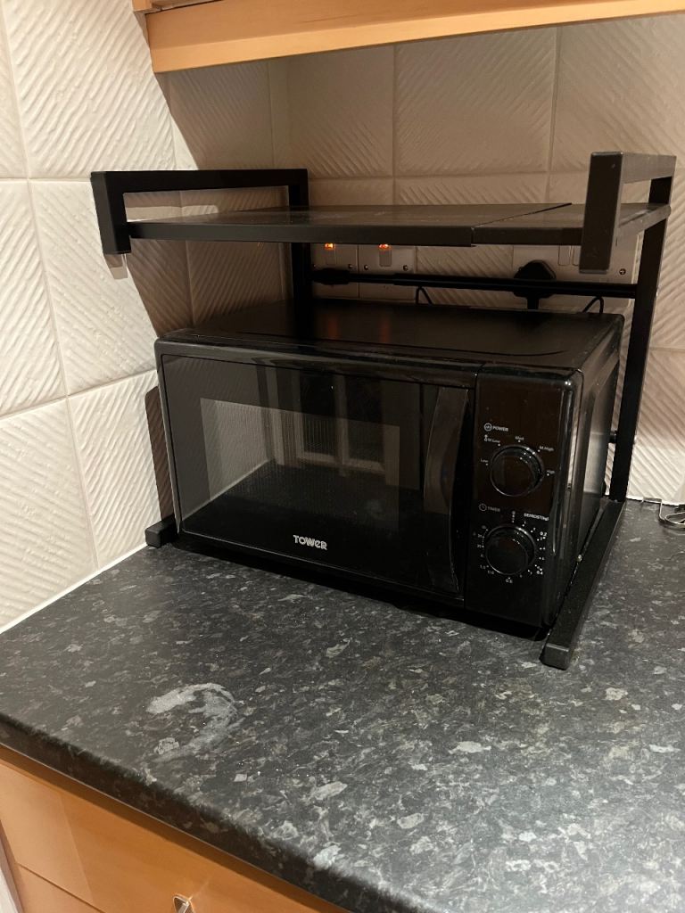 Tower Microwave with Stand