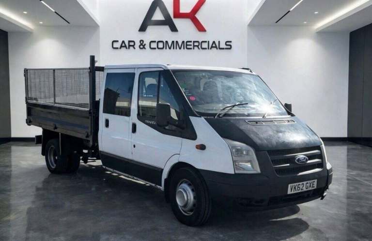 2012 Ford Transit 2.2 TDCi 350 Crew Cab Tipper Cab 4dr Diesel Manual RWD L3 (DRW) (229 g/km,  Cre...