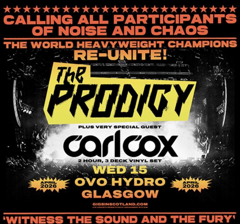 One ticket for The Prodigy at the Hydro (Standing)