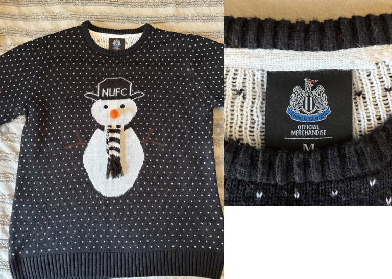 Newcastle United Official Christmas Jumper