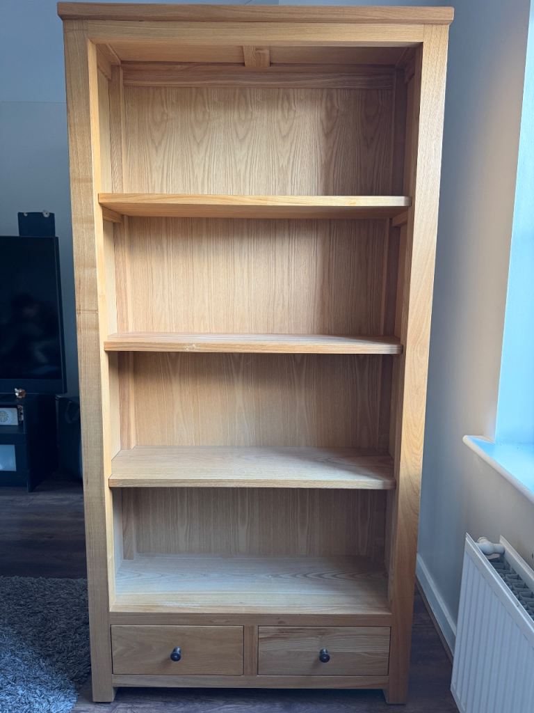 Solid Oak Shelf Unit