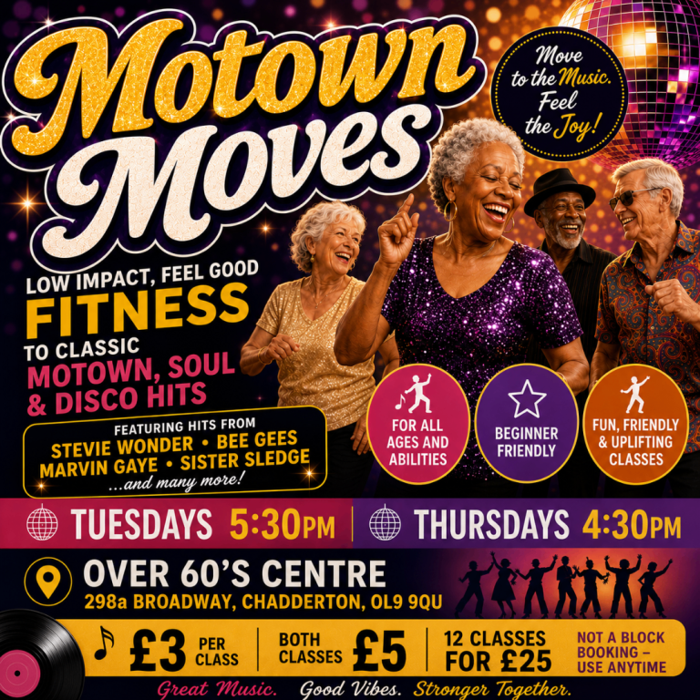 Motown, Soul & Disco Fitness Classes Oldham