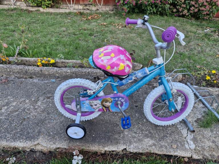 KIDS GIRLS CHILDREN DISNEY FROZEN 14 INCH WHEELS BIKE BICYCLE