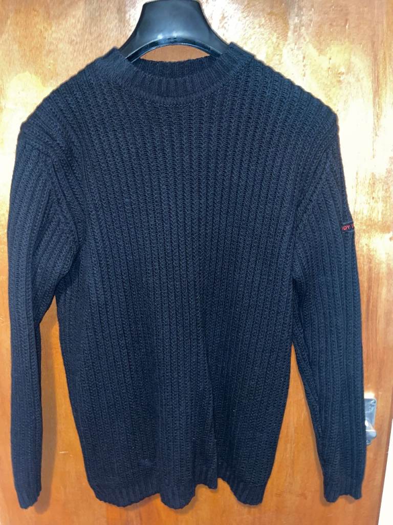 Teddy Smith Black Thick Knit Jumper (Size XL)