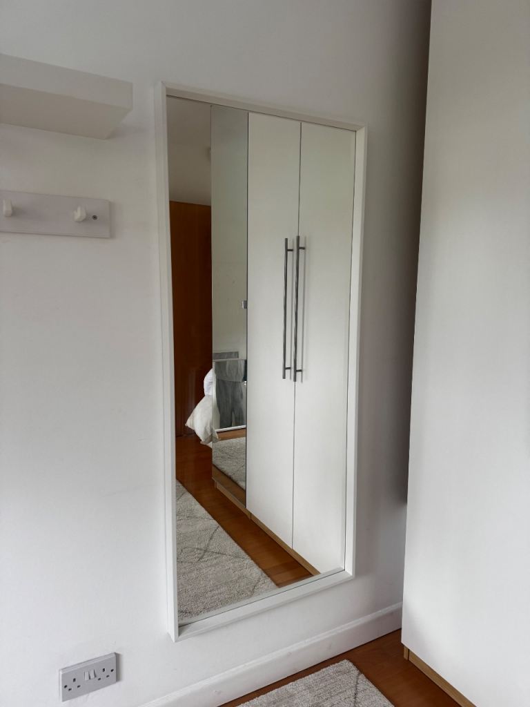 IKEA NISSEDAL Mirror, white, 65x150 cm