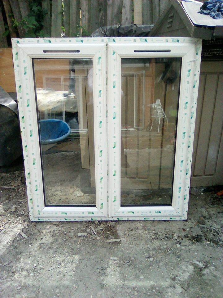 UPVC DOUBLE GLAZED WINDOW  H:114cm W:105