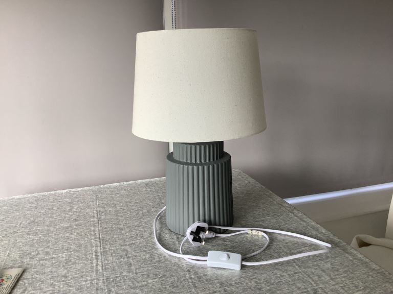Grey table lamp