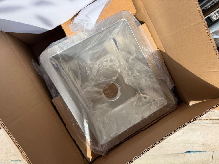 NEW IN BOX - Elkay Single Bowl Brushed Steel Rectangular Sink