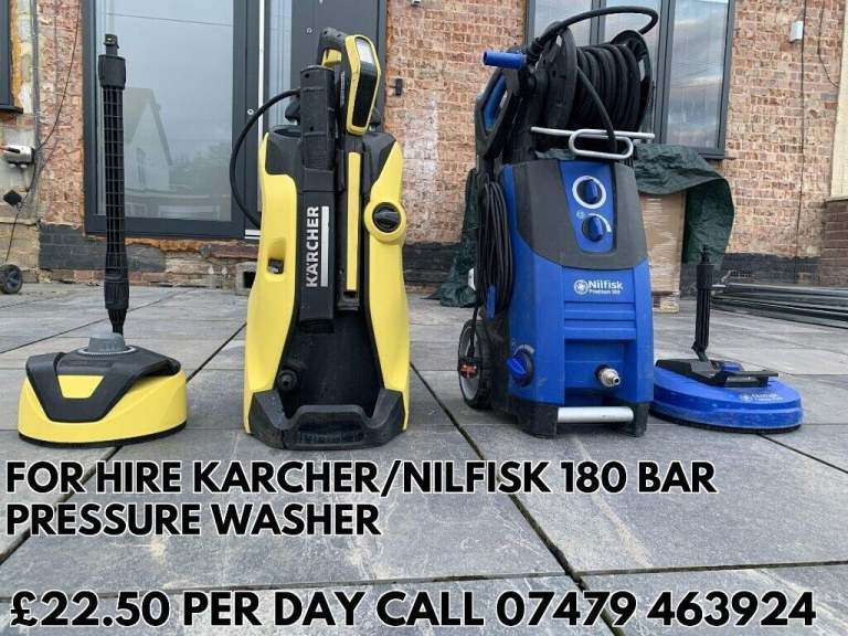 FOR HIRE KARCHER K7/NILFISK 180 PRESSURE WASHER £22.50 PER DAY
