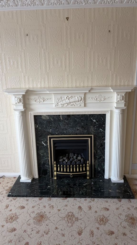 Fire surround and marble 