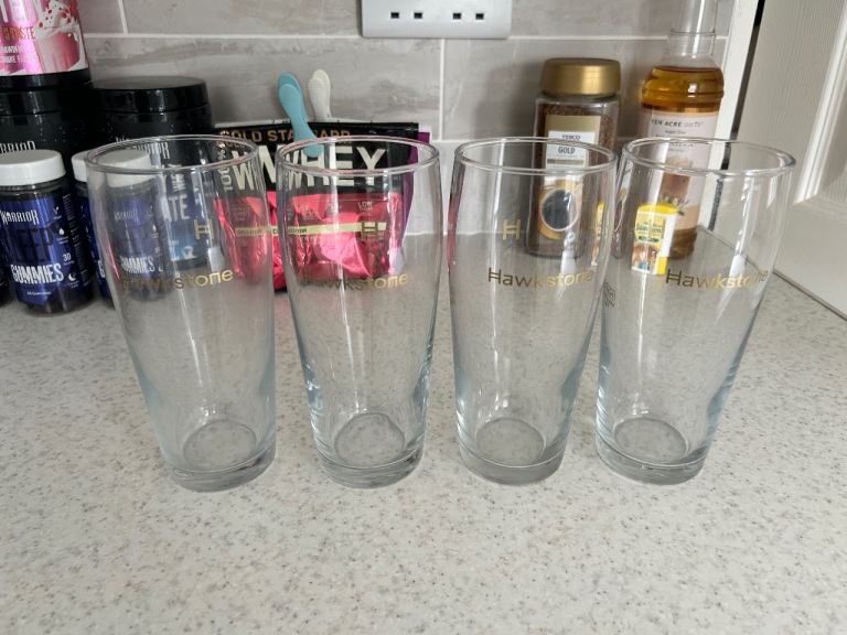 4 x Hawkstone glasses
