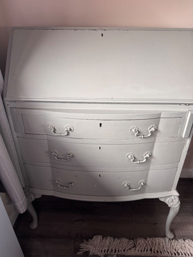 Chalk painted bureau 