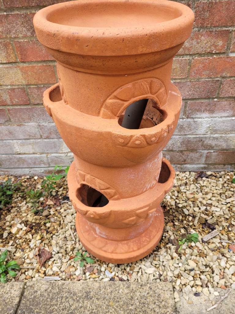 Terracotta Strawberry Planter Pot – Good Condition