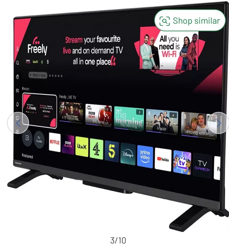 Toshiba 32" Smart HD Ready TV with Freeview Play
