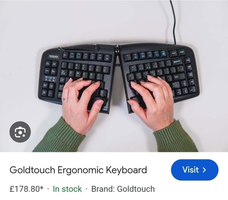 Goldtouch V2 Adjustable Ergonomic Keyboard brand new (2 available) £60 each