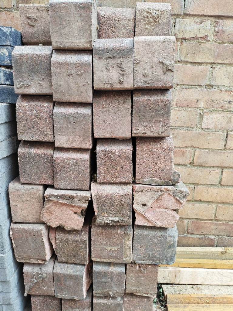 Red Paving Edging Bricks - Used, Good for Garden Projects