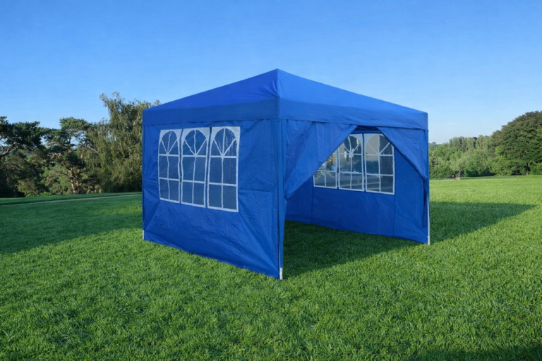 3m x 3m Large Blue Pop Up Gazebo