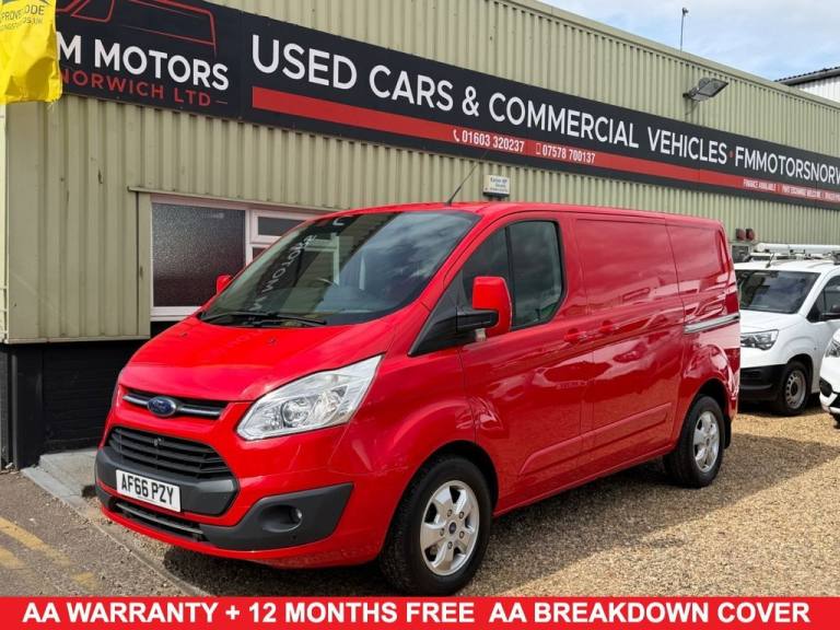 2016 66 FORD TRANSIT CUSTOM 2.0 TDCI 270 LIMITED PANEL VAN 5DR DIESEL MANUAL L1 
