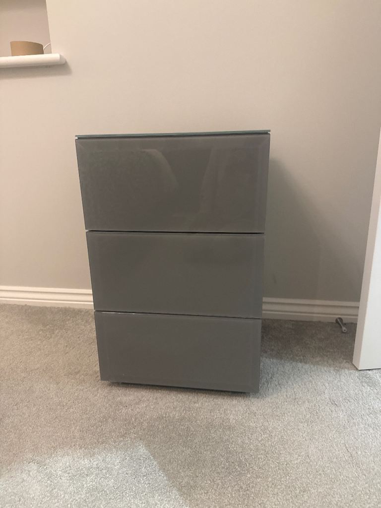 Next Grey Chest of 3 Drawers – Good Condition