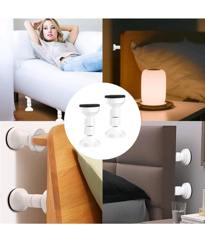 Bnip 2 PCS Headboard Stoppers can be used on any furniture 