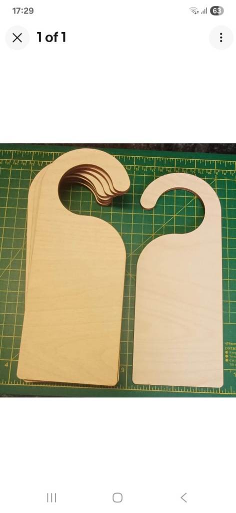10 x 20cm Wooden door hangers, Craft, Shapes Blanks, Plywood 4mm