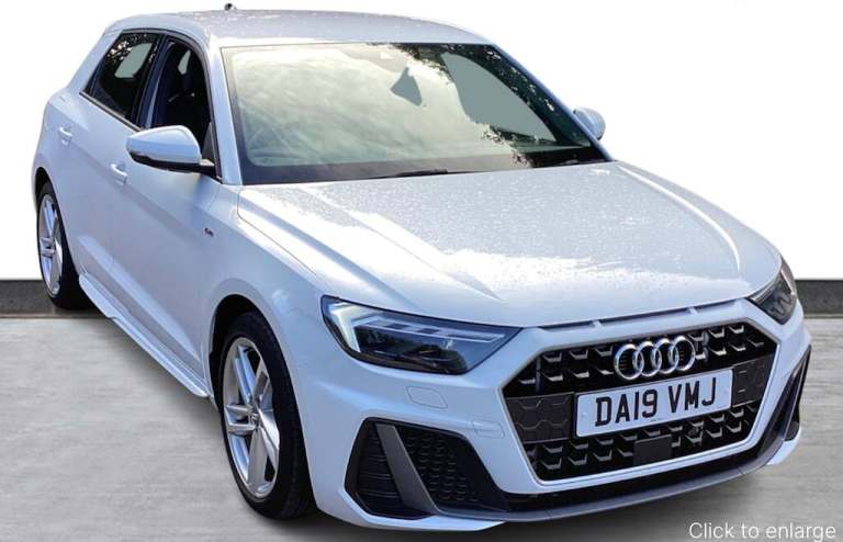 2019 Audi A1 1.0 TFSI 30 S line Sportback 5dr Petrol S Tronic Euro 6 (s/s) (116 ps) Hatchback Pet...
