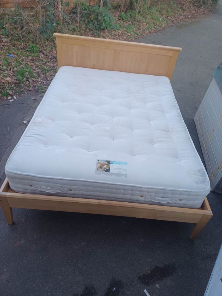 King size bed and mattress 