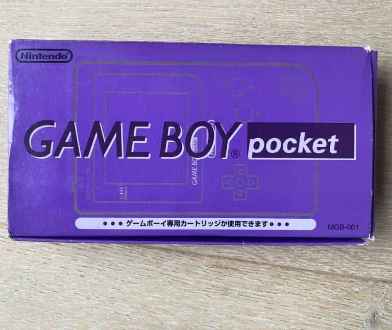 Pocket GameBoy MGB001 Clear Purple & Charger