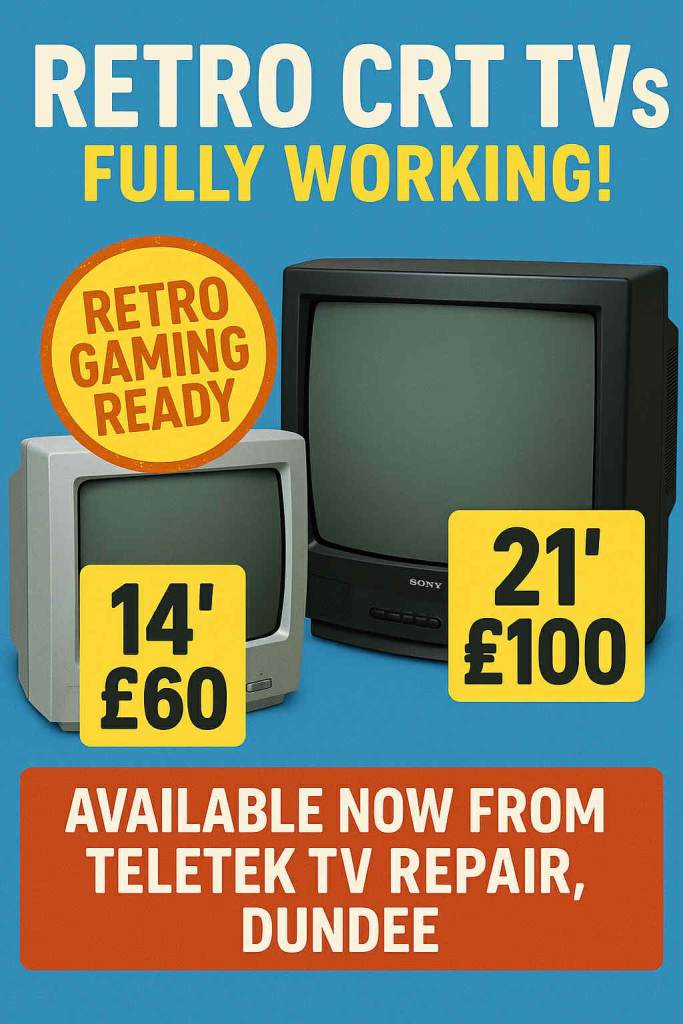 Retro CRT TVs – Fully Working!