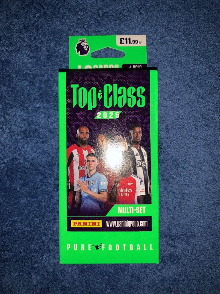 New Panini Top Class 2025 Multi-Set Box - 40 Football Cards IP1