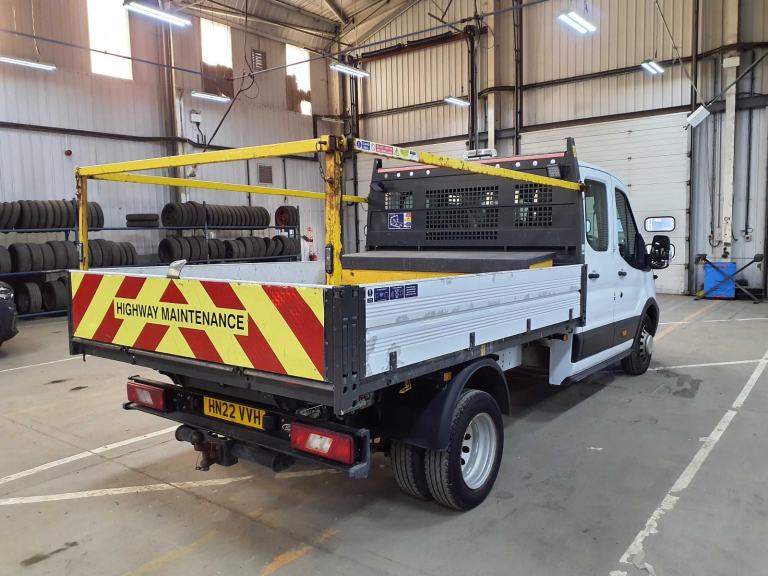 2022 FORD TRANSIT 350 EURO 6 ALLOY ONE-STOP RWD DRW CREW CAB TIPPER WITH AIR-CON