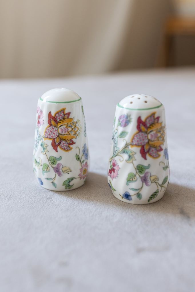 Minton Haddon Hall salt and pepper set