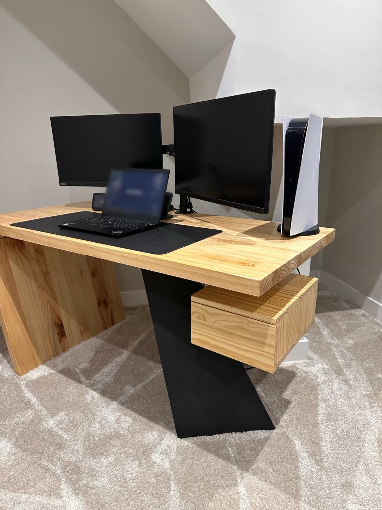 Solid wood office desk 