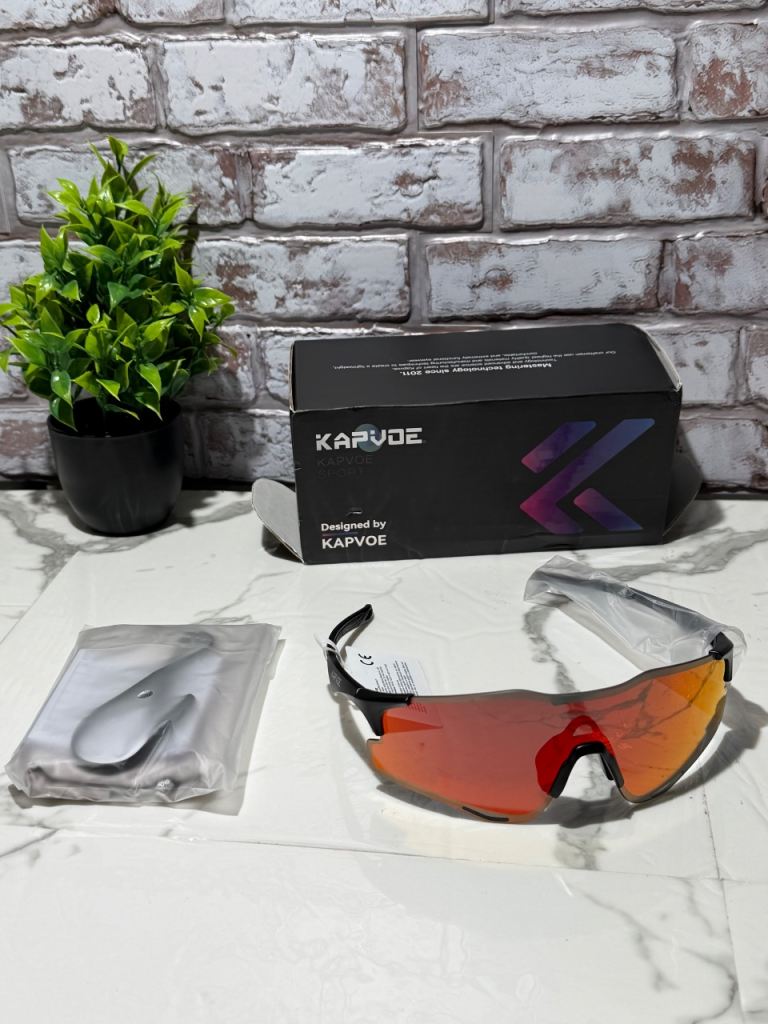 KAPVOE Polarized Sunglasses UV400 Cycling Running Bike Glasses Run Glasses