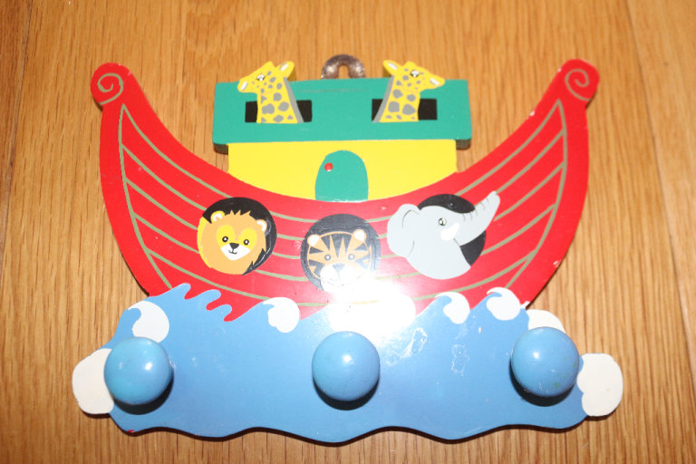 Noahs Ark hooks for nursery playroom fun animals decoration wooden pegs hanging serendipity     