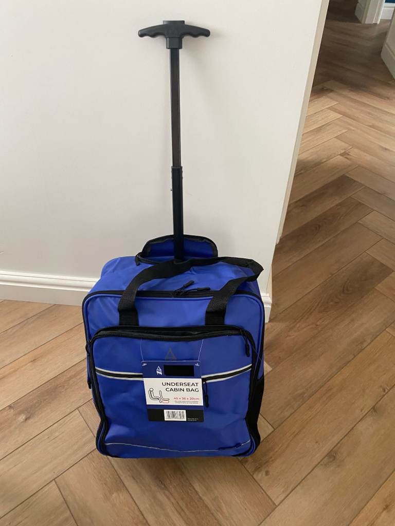 Blue 1 stick trolly cabin bags