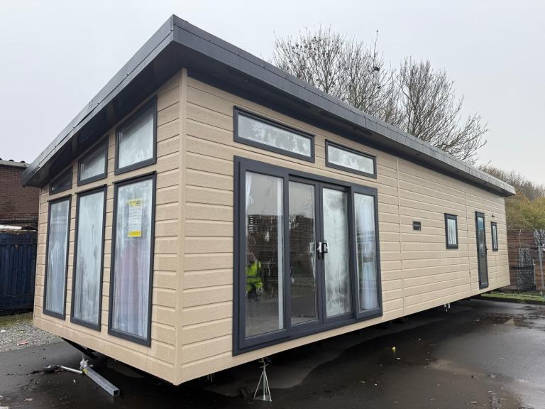 COSMOS LODGE 42X14 • 2 BED • HIGH SPEC • MODERN • OFF SITE SALE • SLIDING DOORS