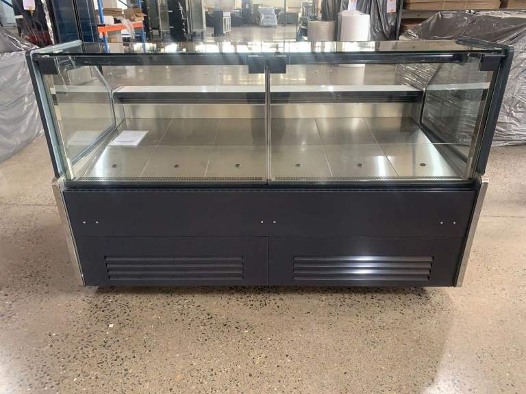 Display fridge meat butcher deli shop serve over counter fridge new 250x113x122cm.  2.5M