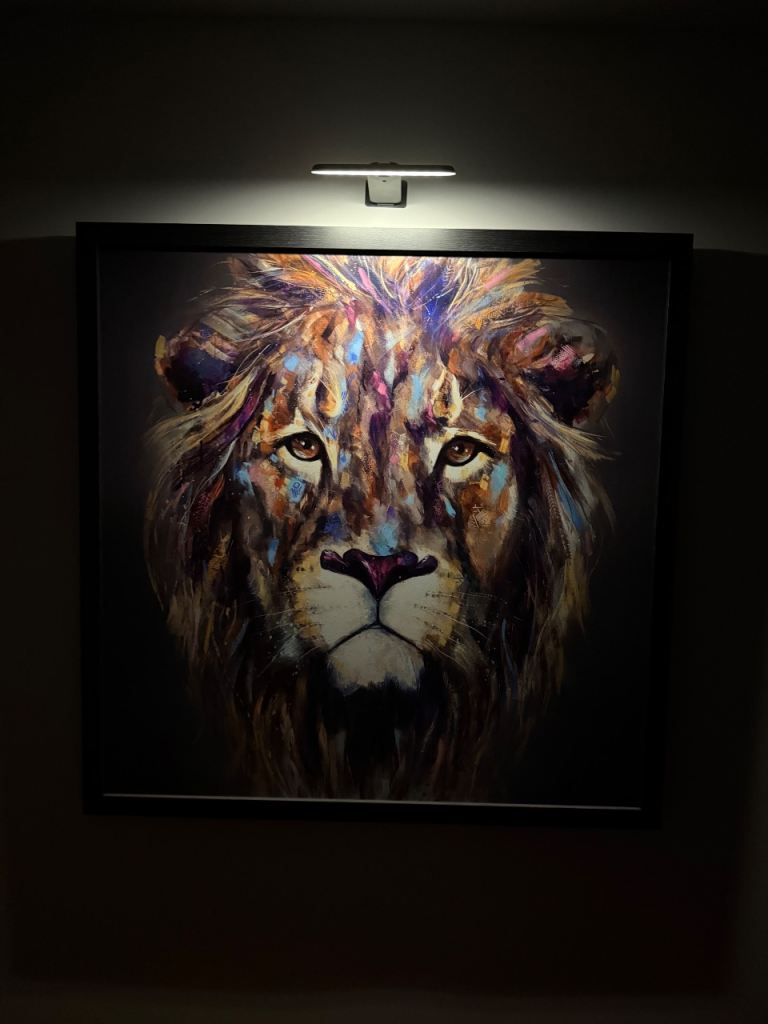 John Lewis Louise Luton ‘Kendi’ Lion Framed Print 84.5cm – £175 New