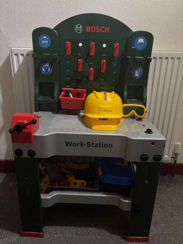 Bosch Toy Tool Bench with tools