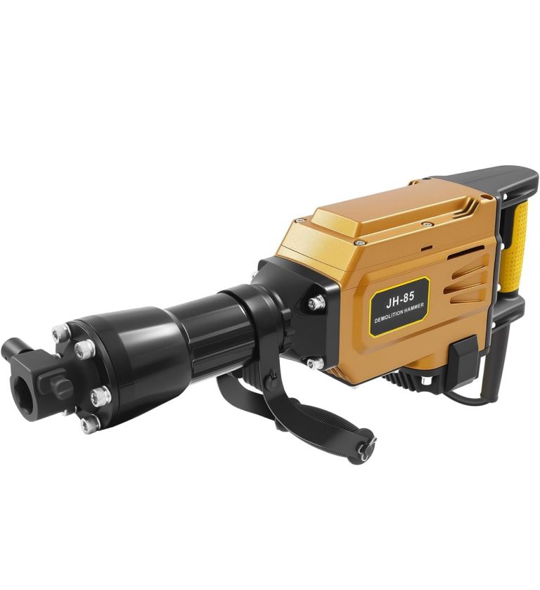 New demolition hammer drill with 3 chisels and carry case