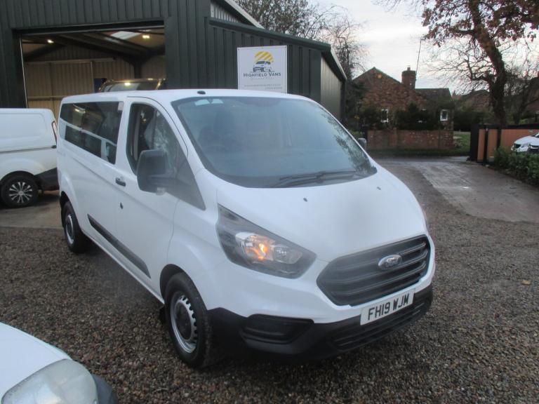 image for 2019 Ford Transit Custom 2.0 EcoBlue 130ps Low Roof Kombi Leader Van 9 SEATS NO VAT NEW WET BELT ...