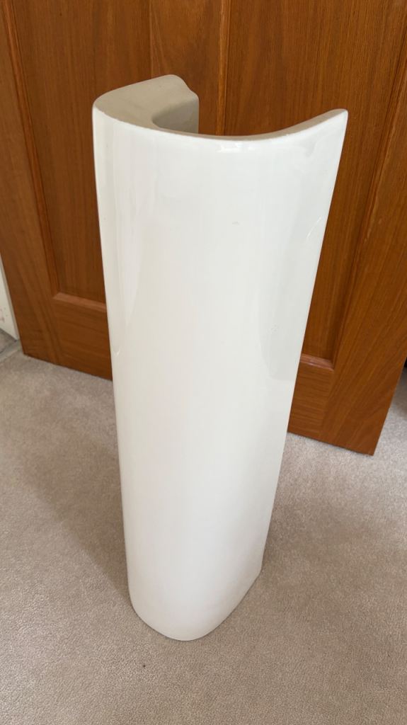 Sink pedestal, BRAND NEW, white, ceramic 
