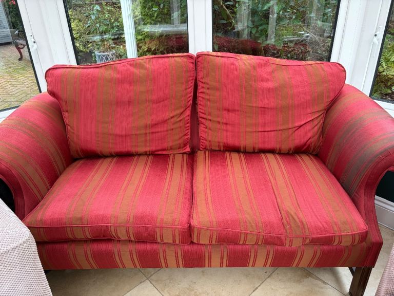 Red striped sofa FREE