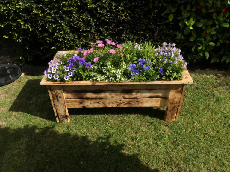 Solid Wooden Raised Planter 