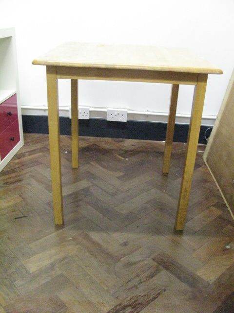 Wooden Table . Size : H=74cm , W=69cm , D=69cm