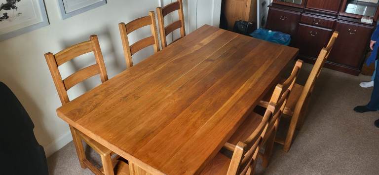 Solid oak table